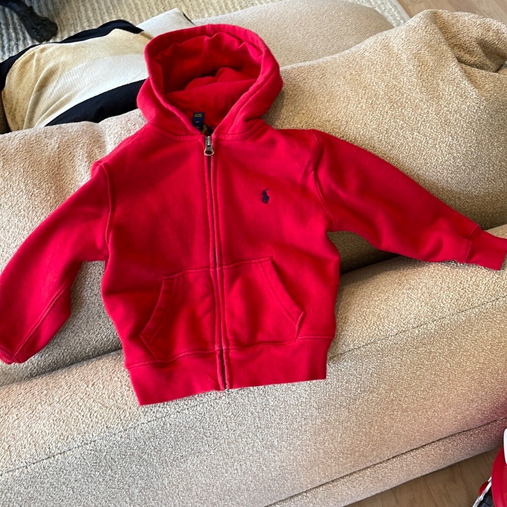 Polo by Ralph Lauren zip front hooded sweatshirt